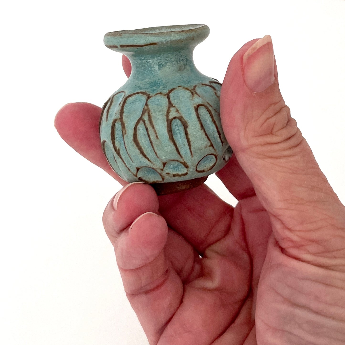 Carved Mini Vase