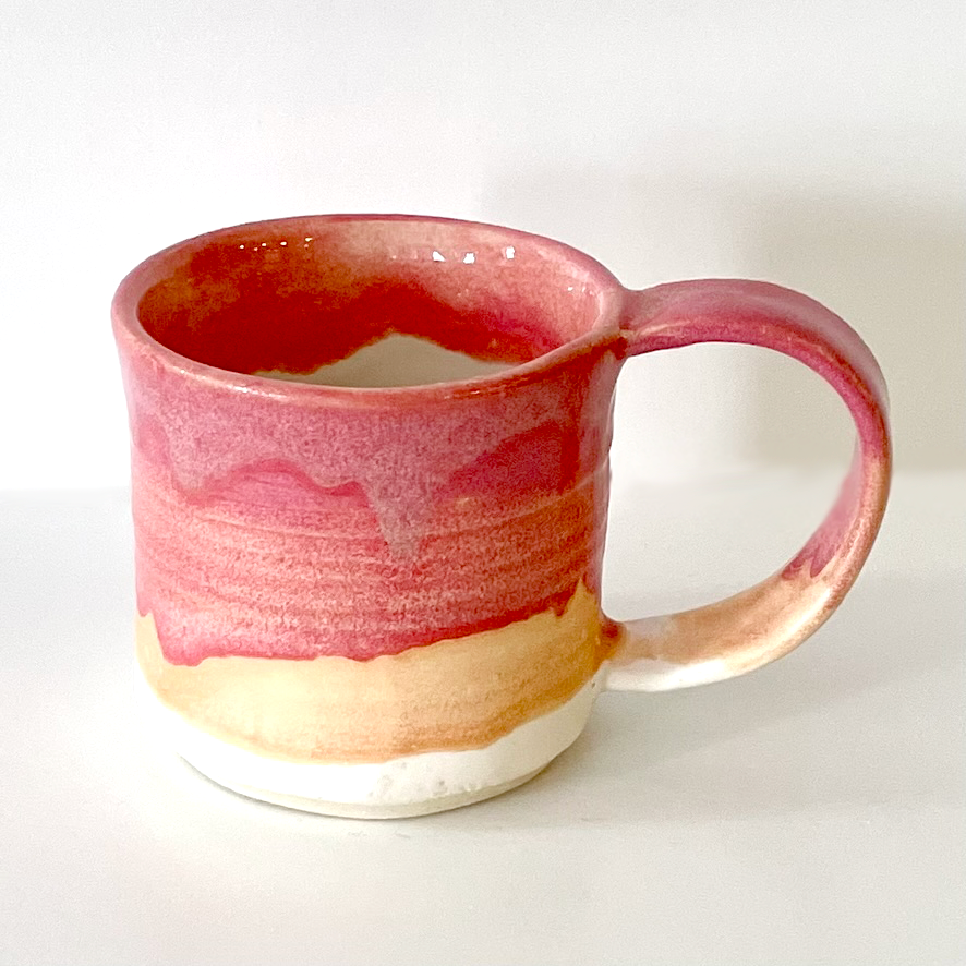 Pink and orange mug